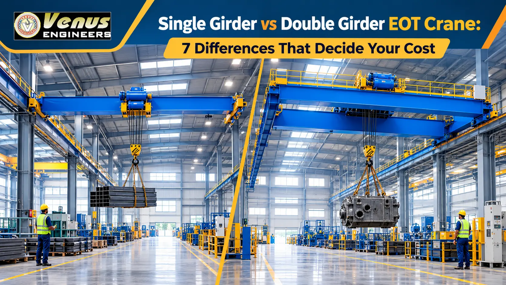 Single Girder vs Double Girder EOT Crane: 7 Differences That Decide Your Cost